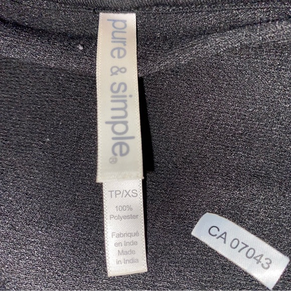 Black Button Up Hooded Dress Jacket - Picture 3 of 3